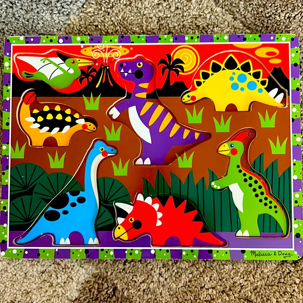 Melissa and Doug Chunky Dinosaur Puzzle